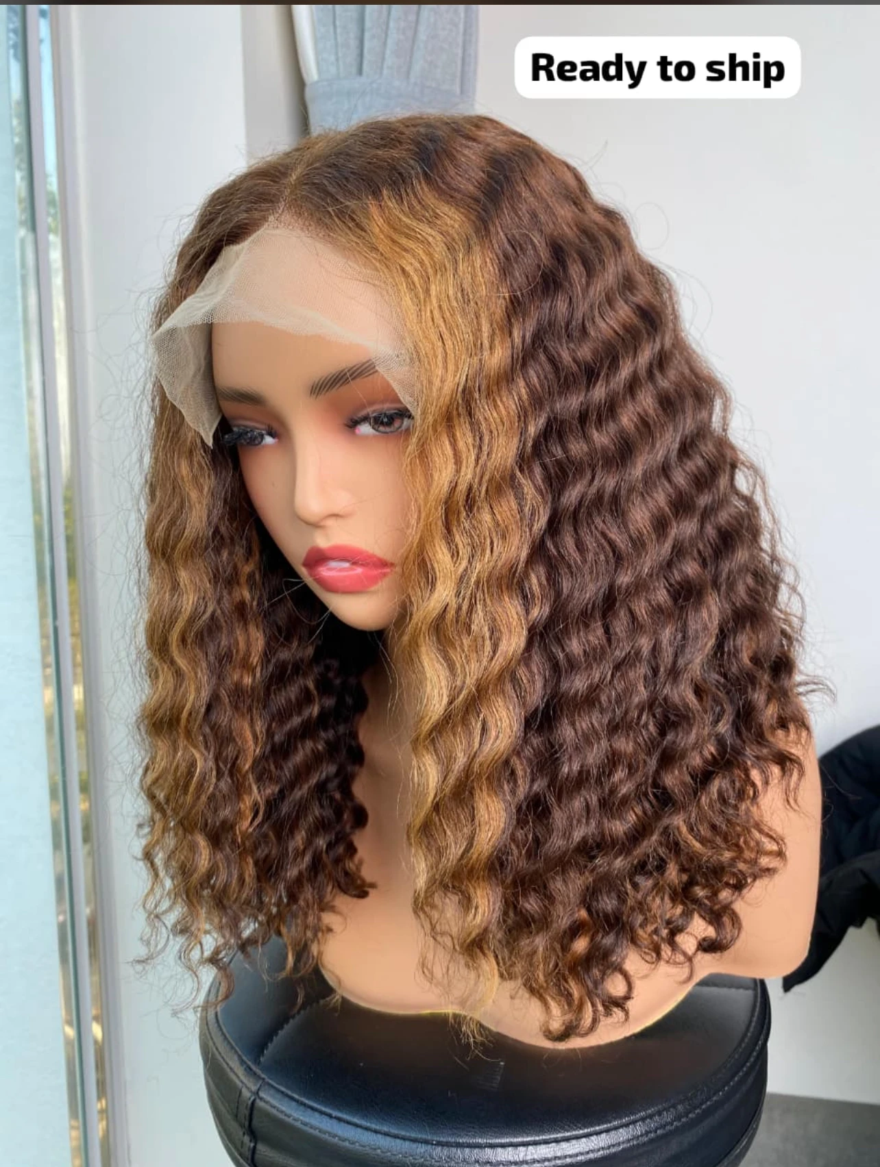 Curly Highlighted 4x4 SDD Wig